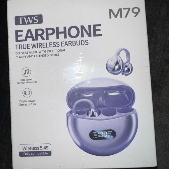 M79 Purple True Wireless Earbuds - Picture 1 of 1